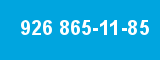 926 865-11-85 926 865-11-85